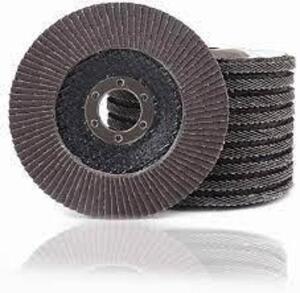 DESCRIPTION: (10) PREMIUM FLAP WHEEL BRAND/MODEL: GLOBAL ABRASIVES INFORMATION: AF 120 SIZE: 4-1/2" X 5/8" QTY: 10