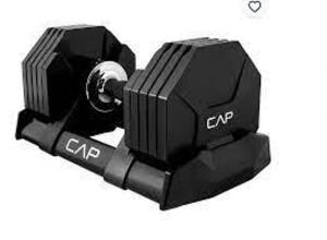 DESCRIPTION: (1) ADJUST A BELL DUMBBELL PAIR BRAND/MODEL: CAP INFORMATION: BLACK RETAIL$: $169.99 EA QTY: 1