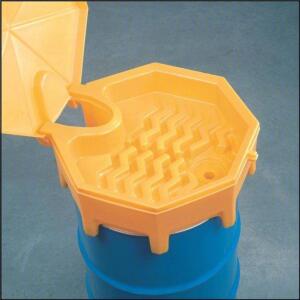 DESCRIPTION: (1) DRUM FUNNEL WITH LID BRAND/MODEL: ULTRATECH #3TZU3 INFORMATION: MANUAL CLOSING YELLOW SIZE: 28X11 RETAIL$: $150.00 EA QTY: 1