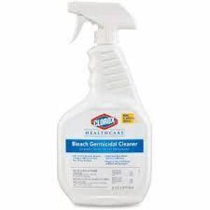 DESCRIPTION: (6) BLEACH GERMICIDAL CLEANER BRAND/MODEL: CLOROX HEALTHCARE #6VDE6 SIZE: 1 QT RETAIL$: $17.99 EA QTY: 6