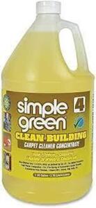 DESCRIPTION: (1) CLEAN BUILDING CARPET CLEANER BRAND/MODEL: SIMPLE GREEN SIZE: 1 GALLON RETAIL$: $26.00 EA QTY: 1