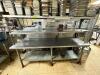 STAINLESS STEEL TABLE W/ SHELVING - 2