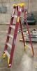 6 FOOT MEDIUM DUTY FIBERGLASS LADDER