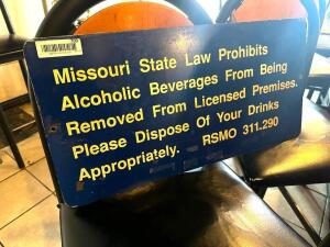 MISSOURI LAW SIGN METAL SIGN FROM BUSCH STADIUM 2.