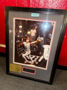 AUTOGRAPHED FRAMED POSTED WITH TODD WORRELL