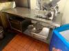 72" X 30" STAINLESS TABLE W/ GALV UNDER SHELF. - 2