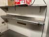 (2) 72" X 12" STAINLESS WALL SHELVES - 2