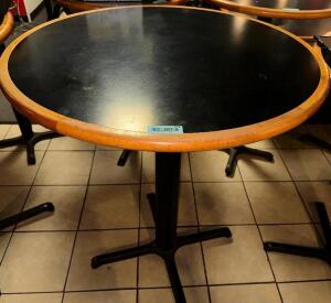 36" ROUND TABLE TOP W/ PUB BASE.