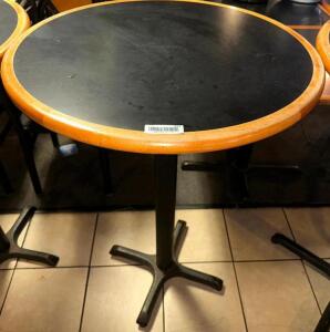 30" ROUND TABLE TOP W/ PUB BASE.