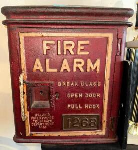 VINTAGE FIRE ALARM ENCLOSURE.