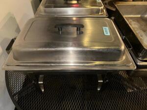 FULL SIZE CHAFFER W/ STAND, WATER PAN, AND LID