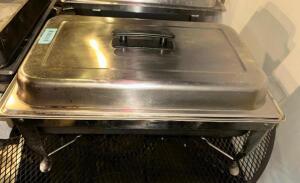 FULL SIZE CHAFFER W/ STAND, WATER PAN, AND LID