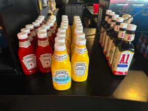 (1) LOT OF ASSORTED CONDIMENTS - OPEN