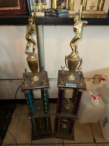 (2) SOFTBALL TROPHIES