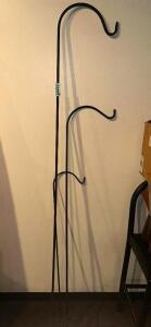 (3) ASSORTED HANGING PLANTER POLES