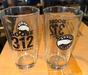 (36) GOOSE ISLAND 16 OZ MIXER GLASSES