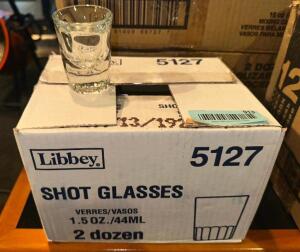 (12) LIBBEY 1.5 OZ SHOT GLASSES