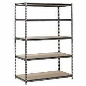 DESCRIPTION: (1) BULK STORAGE RACK BRAND/MODEL: SANDUSKY/UR482472PB5P-SV INFORMATION: 5-SHELVES/PARTICLEBOARD SIZE: 72"H X 24"D X 48"W RETAIL$: $217.7