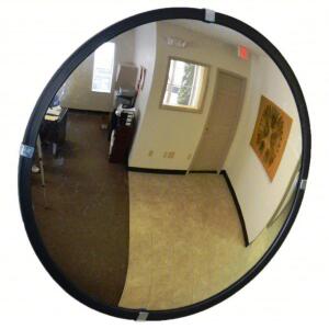 DESCRIPTION: (1) CONVEX SECURITY MIRROR BRAND/MODEL: FRED SILVER #797ZY2 INFORMATION: MIRRORED GLASS SIZE: 48" RETAIL$: $438.02 EA QTY: 1