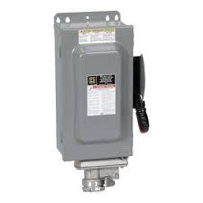 DESCRIPTION: (1) HEAVY DUTY SAFETY SWITCH BRAND/MODEL: SQUARE D #H361AWC INFORMATION: GRAY RETAIL$: $2517.92 EA QTY: 1