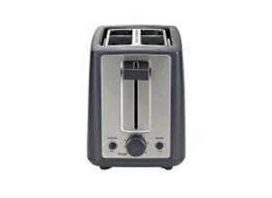 DESCRIPTION: (1) TOASTER BRAND/MODEL: DESIGN BY TARGET INFORMATION: STAINLESS STEEL WITH BLACK SIZE: 2 SLICE RETAIL$: $36.00 EA QTY: 1