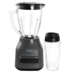 DESCRIPTION: (1) EASY TO CLEAN BLENDER WITH TO GO CUP BRAND/MODEL: OSTER INFORMATION: BLACK SIZE: 20 OZ BLEND-N-GO RETAIL$: $79.98 EA QTY: 1