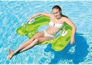 DESCRIPTION: (2) CHILL OUT LOUNGE POOL FLOAT BRAND/MODEL: SUMMER WAVES INFORMATION: GREEN SIZE: 4' LONG, 220 LBS CAPACITY RETAIL$: $14.99 EA QTY: 2