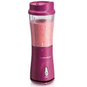 DESCRIPTION: (1) SINGLE SERVE BLENDER BRAND/MODEL: HAMILTON BEACH INFORMATION: PINK SIZE: 14 OZ RETAIL$: $21.85 EA QTY: 1