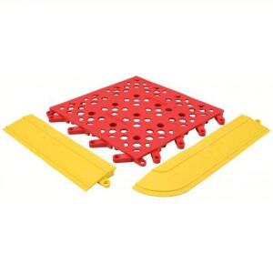 DESCRIPTION: (1) INTERLOCKING DRAINAGE MAT BRAND/MODEL: WEARWELL #48Z461 INFORMATION: RED AND YELLOW SIZE: 27 IN X 30 IN, SMOOTH, VINYL, VINYL RETAIL$