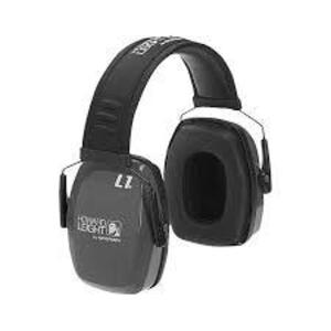 DESCRIPTION: (1) EAR PROTECTION HEADBAND AND MUFF BRAND/MODEL: HOWARD LEIGHT INFORMATION: LEIGHTNING L1 SIZE: GRAY RETAIL$: $17.00 EA QTY: 1