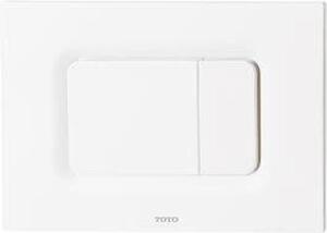 DESCRIPTION: (1) BASIC SQUARE PUSH PLATE BRAND/MODEL: TOTO #YT920 INFORMATION: WHITE SIZE: DUAL BUTTON PUSH RETAIL$: $122.00 EA QTY: 1