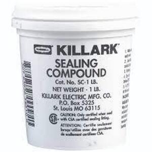 DESCRIPTION: (5) SEALING COMPOUND BRAND/MODEL: KILLARK SIZE: 1 LB RETAIL$: $21.00 TOTAL QTY: 5