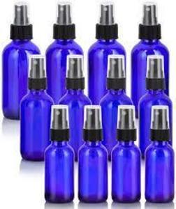 DESCRIPTION: (12) GLASS SPRAY BOTTLES BRAND/MODEL: JUVALE INFORMATION: BLUE SIZE: 8 OZ RETAIL$: $24.00 TOTAL QTY: 12