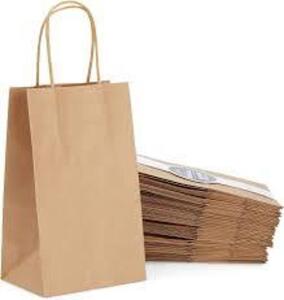 DESCRIPTION: (2) CASES OF (250) PAPER SHOPPING BAG BRAND/MODEL: JUVO+ INFORMATION: BROWN SIZE: 10X5X13 RETAIL$: $81.00 EA QTY: 2