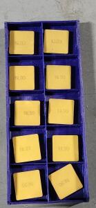 DESCRIPTION: (10) SPU633A NL30 CARBIDE MILLING INSERTS BRAND/MODEL: STELLRAM SPUN190412E RETAIL$: $48.73 PER INSERT QTY: 10