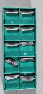 DESCRIPTION: (20) CARBIDE V85 4P 3/4 INTERNAL THREADING INSERTS BRAND/MODEL: TOOLFLO/TF0845AC50C RETAIL$: $ 28.43 PER INSERT QTY: 20