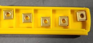 DESCRIPTION: (5) CARBIDE TURNING INSERTS BRAND/MODEL: KENNAMETAL SNMG322 RETAIL$: $80.45 QTY: 5