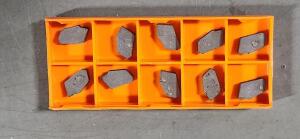 DESCRIPTION: (10) CARBIDE CUT-OFF INSERTS BRAND/MODEL: HERTEL MGTN-4 SIZE: 4mm RETAIL$: $132.10 QTY: 10