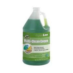 DESCRIPTION: (2) MULTI-CLEAN GREEN CLEANER BRAND/MODEL: GREEN LINK BY ZEP SIZE: 1 GALLON RETAIL$: $20.00 EA QTY: 2