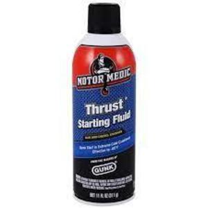 DESCRIPTION: (6) THURST STARTING FLUID BRAND/MODEL: MOTOR MEDIC SIZE: 11 OZ RETAIL$: $7.99 EA QTY: 6