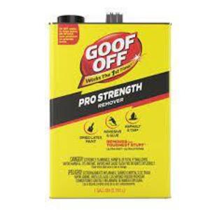 DESCRIPTION: (1) PRO STRENGTH REMOVER BRAND/MODEL: GOOF OFF SIZE: 1 GALLON RETAIL$: $20.00 EA QTY: 1