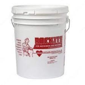 DESCRIPTION: (1) ANCHORING AND PATCHING BRAND/MODEL: ROCKTITE SIZE: 5 GALLON RETAIL$: $110.78 EA QTY: 1