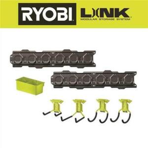 DESCRIPTION: (1) WALL STORAGE KIT BRAND/MODEL: RYOBI/STM503K INFORMATION: 7 PIECES, 75LB PER LINEAR FOOT CAPACITY RETAIL$: $110.60 QTY: 1