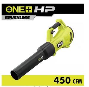 DESCRIPTION: (1) CORDLESS BATTERY LEAF BLOWER BRAND/MODEL: RYOBI/095723002 INFORMATION: TOOL ONLY, 18V, BRUSHLESS MOTOR, 130MPH, 450CFM RETAIL$: $159