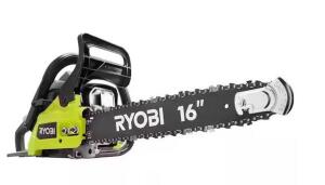 DESCRIPTION: (2) 2-CYCLE GAS CHAINSAW W/HEAVY DUTY CASE BRAND/MODEL: RYOBI/RY3716VNM INFORMATION: AUTOMATIC OILER, 37CC ENGINE RETAIL$: $179 SIZE: 16"