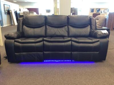 BLACK POWER RECLINING SOFA