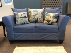 DENIM COLOR LOVESEAT