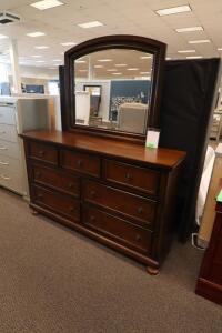 DRESSER AND MIRROR