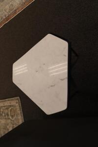 MARBLE TOP END TABLE (NIB)