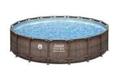DESCRIPTION: (1) ABOVE GROUND POOL BRAND/MODEL: COLEMAN INFORMATION: POWER STEEL SIZE: 18' X 48" RETAIL$: $1080.00 EA QTY: 1